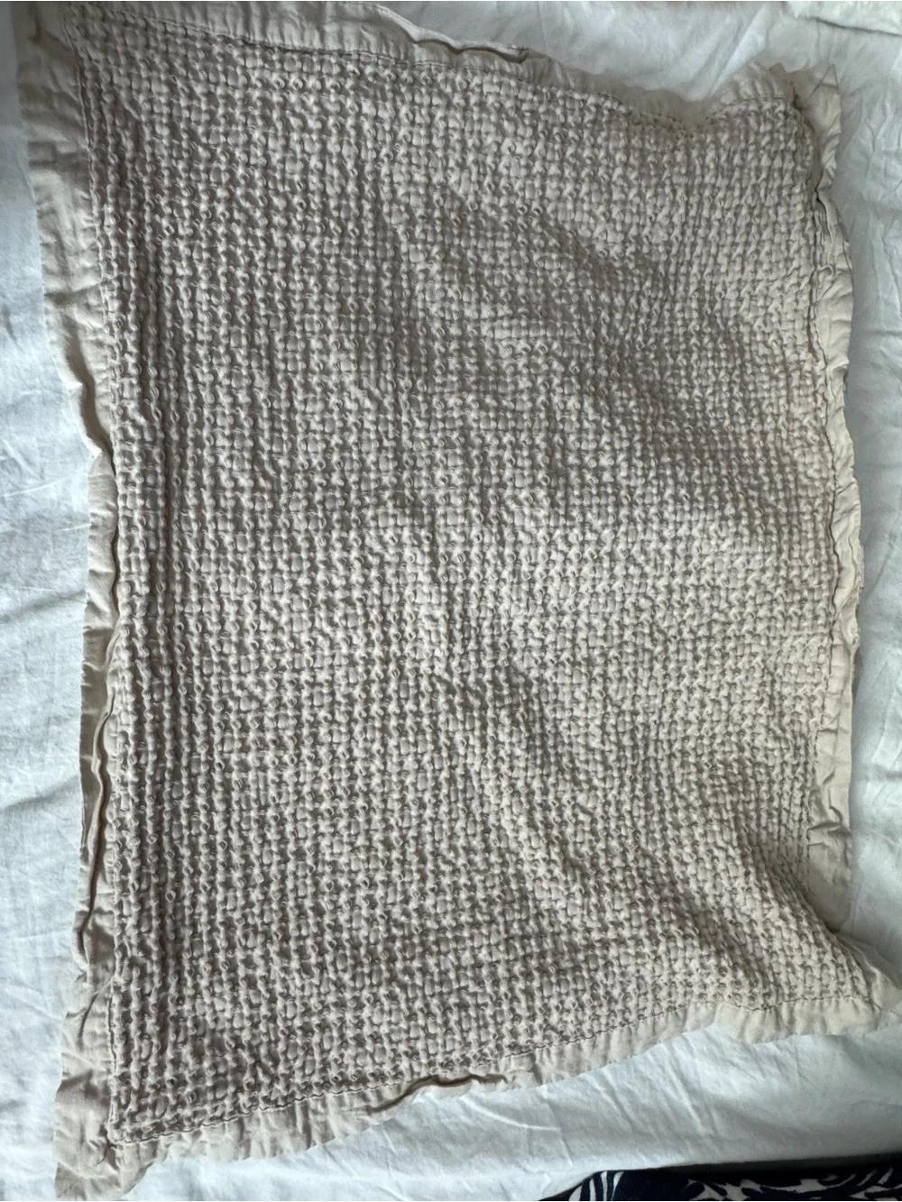 Bedsure Khaki Waffle-Knit Decorative Pillow - Set of 2 - Standard Size